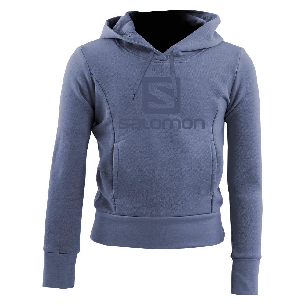 Salomon BE STILL G - Kids Pullover - Steelblue - NZ (90168-SCVL)
